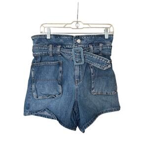 BlankNYC Overboard paperBag belted denim shorts - 27 rigid Cottagecore